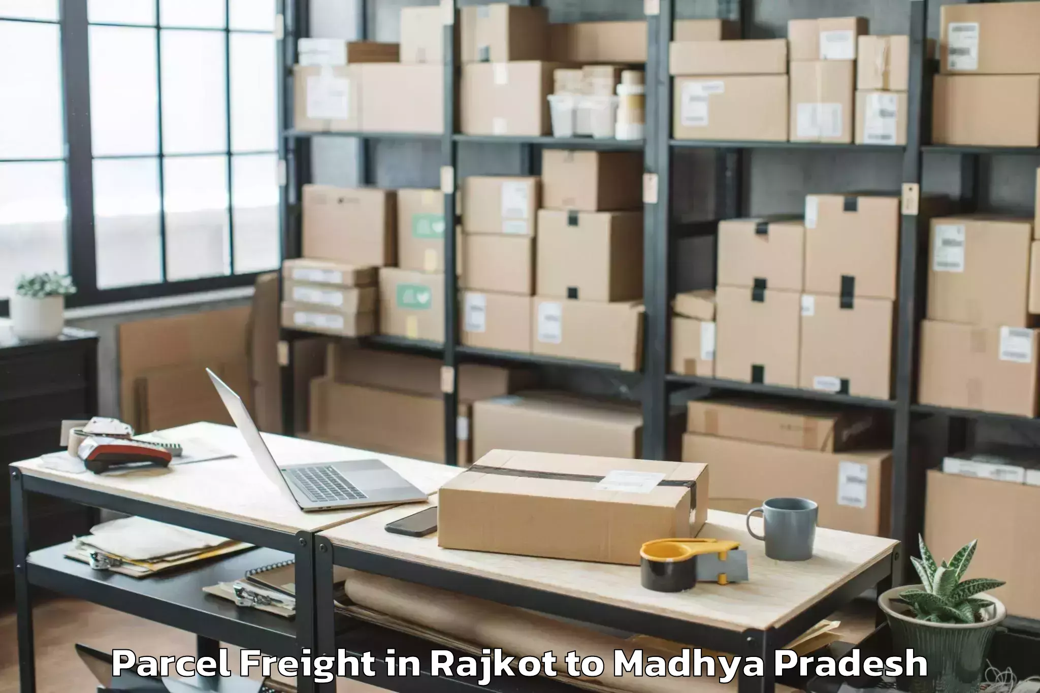 Efficient Rajkot to Barela Parcel Freight